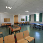 Foyer du collège - baby foot, ping pong, jeux vidéos